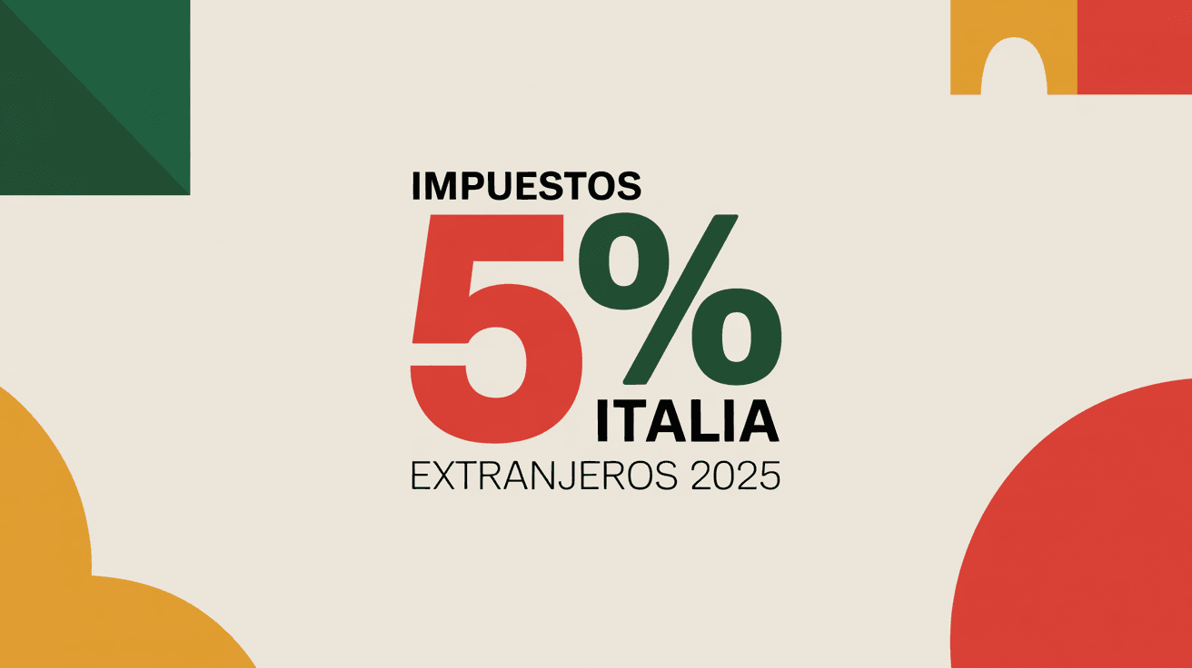 Impuestos al 5% para Extranjeros en Italia 2025