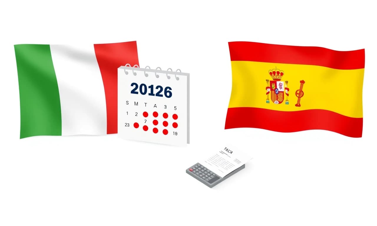 Plazos Fiscales Italia 2026: Calendario Completo para Emprendedores Españoles | YourBusinessInItaly
